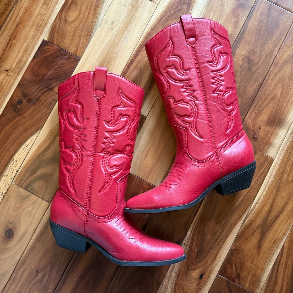 Red Western Cowboy Boots